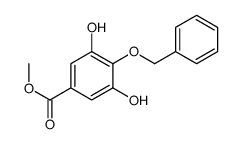 methyl 3,5-dihydroxy-4-phenylmethoxybenzoate结构式