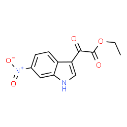 2-(6-硝基-3-吲哚基)-2-氧代乙酸乙酯结构式