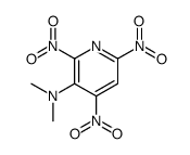 N,N-dimethyl-2,4,6-trinitropyridin-3-amine结构式