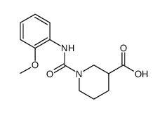 3-Piperidinecarboxylic acid, 1-[[(2-methoxyphenyl)amino]carbonyl] Structure