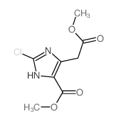 1H-Imidazole-4-aceticacid, 2-chloro-5-(methoxycarbonyl)-, methyl ester picture