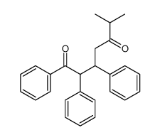 6-methyl-1,2,3-triphenylheptane-1,5-dione Structure