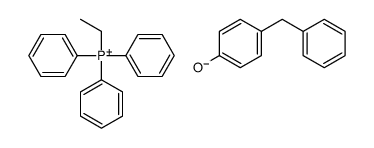 ethyltriphenylphosphonium, salt with 4-benzylphenol (1:1) Structure