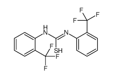 1,3-bis[2-(trifluoromethyl)phenyl]thiourea结构式
