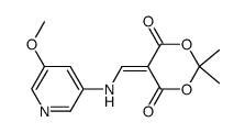 5-[(5-methoxy-pyridin-3-ylamino)-methylene]-2,2-dimethyl-[1,3]dioxane-4,6-dione Structure