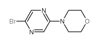 4-(5-溴-2-吡嗪)吗啉结构式