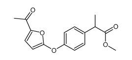 methyl 2-[4-(5-acetylfuran-2-yl)oxyphenyl]propanoate Structure