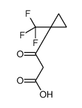 CYCLOPROPANEPROPANOIC ACID, B-OXO-1-(TRIFLUOROMETHYL)- Structure