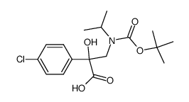 3-(tert-butoxycarbonyl(isopropyl)amino)-2-(4-chlorophenyl)-2-hydroxypropanoic acid Structure