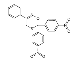 6,6-Bis-(4-nitro-phenyl)-3-phenyl-4H-[1,5,2]oxathiazine结构式