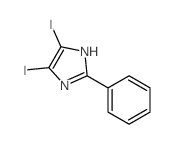 1H-Imidazole,4,5-diiodo-2-phenyl-结构式