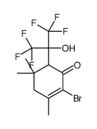 2-bromo-6-(1,1,1,3,3,3-hexafluoro-2-hydroxypropan-2-yl)-3,5,5-trimethylcyclohex-2-en-1-one Structure