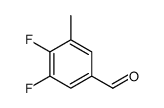 3,4-二氟-5-甲基苯甲醛结构式