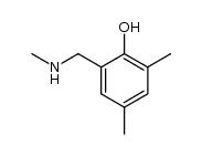 2,4-dimethyl-6-[(methylamino)methyl]phenol Structure
