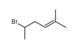 5-bromo-2-methyl-hex-2-ene结构式