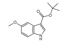 5-甲氧基-1H-吲哚-3-羧酸叔丁酯结构式