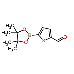 5-醛基-2-噻吩硼酸频哪醇酯结构式