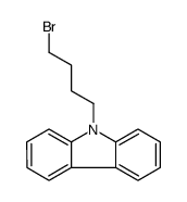 9-(4-溴丁基)-9H-咔唑结构式