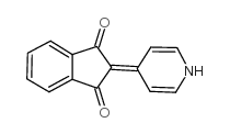 2-[4(1H)-吡啶亚基]茚-1,3-二酮结构式