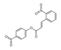 (4-nitrophenyl) 3-(2-nitrophenyl)prop-2-enoate结构式