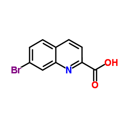 7-溴喹啉-2-羧酸结构式