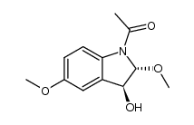 1-acetyl-3-hydroxy-2,5-dimethoxyindole Structure
