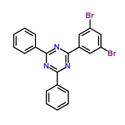 2-(3,5-二溴苯基)-4,6-二苯基-1,3,5-三嗪结构式