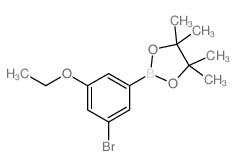 3-溴-5-乙氧基苯硼酸频那醇酯结构式