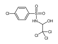 4-chloro-N-(2,2,2-trichloro-1-hydroxyethyl)benzenesulfonamide Structure