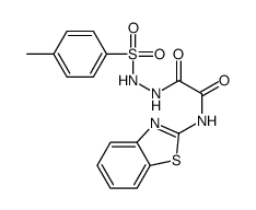 N-(1,3-benzothiazol-2-yl)-2-[2-(4-methylphenyl)sulfonylhydrazinyl]-2-oxoacetamide Structure
