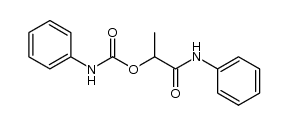 2-phenylcarbamoyloxy-propionic acid anilide结构式