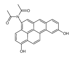 N-acetyl-N-(1,9-dihydroxybenzo[a]pyren-4-yl)acetamide结构式
