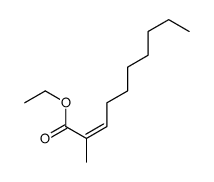 ethyl 2-methyldec-2-enoate结构式