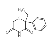 3,5-Thiomorpholinedione,2-ethyl-2-phenyl- Structure