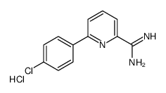 6-(4-chlorophenyl)pyridine-2-carboximidamide,hydrochloride Structure