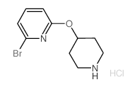 2-Bromo-6-(4-piperidinyloxy)pyridine hydrochloride Structure