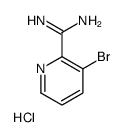 3-溴吡啶-2-羧酰亚胺酰胺盐酸盐结构式