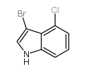 3-溴-4-氯-1H-吲哚结构式