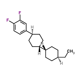 4-[(trans,trans)-4'-ethyl[1,1'-bicyclohexyl]-4-yl]-1,2-difluorobenzene Structure