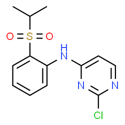2-氯-N-(2-(异丙基磺酰基)苯基)嘧啶-4-胺结构式