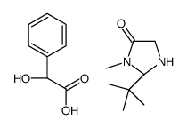 (R)-2-tert-butyl-3-Methyl-4-oxoimidazolidin-1-ium (R)-2-hydroxy-2-phenylacetate结构式