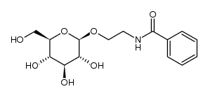 N-benzoyl-2-aminoethyl β-D-glucopyranoside Structure