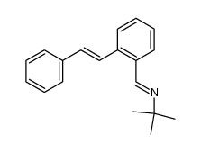 2-(N-t-butyliminomethyl)-trans-stilbene结构式