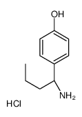 4-[(1R)-1-aminobutyl]phenol,hydrochloride Structure
