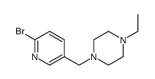 1-((6-Bromopyridin-3-yl)methyl)-4-ethylpiperazine structure