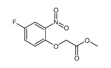 (4-fluoro-6-nitrophenoxy)acetic acid methyl ester Structure