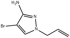 4-溴-1-(丙-2-烯-1-基)-1H-吡唑-3-胺结构式