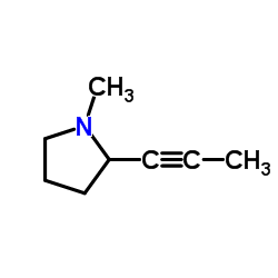 Pyrrolidine, 1-methyl-2-(1-propynyl)- (9CI) picture