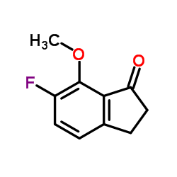 6-Fluoro-7-methoxy-1-indanone Structure