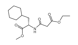 (S)-α-[(3-ethoxy-1,3-dioxopropyl)amino]cyclohexanepropanoic acid,methyl ester结构式